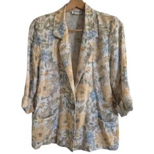Alice Stuart vintage floral oversized blazer